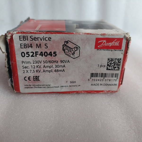 Danfoss 052F4045 EBI4 M S Ignition Transformer 230V for Burner New - Image 2