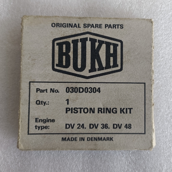 Bukh Piston Ring Set 030D0304, 033D0301 for DV24 DV29 DV32 DV36 DV48 Genuine - Image 2